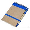 Notes eco 90x140/70k gładki z długopisem, niebieski/beżowy  (R73795.04) - wariant niebieski