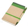 Notes eco 90x140/70k gładki z długopisem, zielony/beżowy  (R73795.05) - wariant zielony