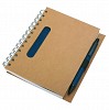Notes eco z długopisem, granatowy/beżowy  (R73796.04) - wariant granatowy
