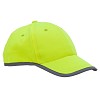 Odblaskowa czapka dziecięca Sportif, żółty  (R08717.03) - wariant żółty