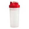 Shaker Muscle Up 600 ml, czerwony/transparentny  (R08296.08) - wariant czerwony