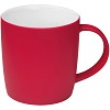Kubek ceramiczny - gumowany - czerwony - (GM-80654-05) - wariant czerwony