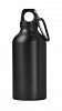 Butelka sportowa 400 ml z karabińczykiem (V4659-03) - wariant czarny