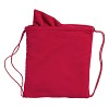 Worek ze sznurkiem, ręcznik (V8453-05) - wariant czerwony