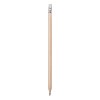 Drewniany ołówek z gumką (V7682-00) - wariant neutralny