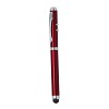 Wskaźnik laserowy, lampka LED, długopis, touch pen (V3459-05) - wariant czerwony