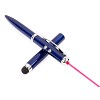 Wskaźnik laserowy, lampka LED, długopis, touch pen (V3459-04) - wariant granatowy