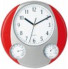 Zegar ścienny, stacja pogodowa (V3251-05) - wariant czerwony