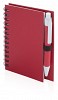 Notatnik ok. A7 z długopisem (V2793-05) - wariant czerwony