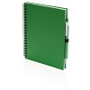 Notatnik ok. A5 z długopisem (V2795-06) - wariant zielony