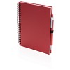 Notatnik ok. A5 z długopisem (V2795-05) - wariant czerwony