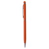 Długopis, touch pen (V1637-07) - wariant pomarańczowy