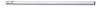 Ołówek drewniany z gumką (V6107-02) - wariant biały