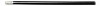 Ołówek drewniany z gumką (V6107-03) - wariant czarny