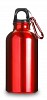 Butelka sportowa 400 ml z karabińczykiem (V4659-05) - wariant czerwony