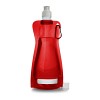Składana butelka 420 ml z karabińczykiem (V6503-05) - wariant czerwony
