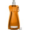 Składana butelka 420 ml z karabińczykiem (V6503-07) - wariant pomarańczowy