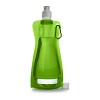 Składana butelka 420 ml z karabińczykiem (V6503-10) - wariant jasnozielony