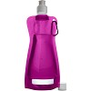 Składana butelka 420 ml z karabińczykiem (V6503-21) - wariant różowy