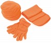 Zestaw zimowy, czapka, szalik, rękawiczki (V7074-07) - wariant pomarańczowy