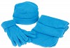 Zestaw zimowy, czapka, szalik, rękawiczki (V7074-11) - wariant niebieski