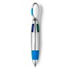 Długopis, wielokolorowy wkład, klip (V1504-11) - wariant niebieski