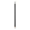 Drewniany ołówek z gumką (V7682-03) - wariant czarny