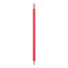 Drewniany ołówek z gumką (V7682-05) - wariant czerwony