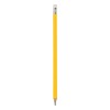 Drewniany ołówek z gumką (V7682-08) - wariant żółty