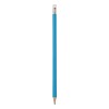 Drewniany ołówek z gumką (V7682-11) - wariant niebieski