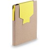 Zestaw do notatek, notatnik A6 (puste kartki), karteczki samoprzylepne, długopis (V2842-08) - wariant żółty
