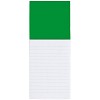 Notatnik ok. A6 (kartki w linie) z magnesem (V5924-06) - wariant zielony