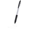 Długopis, touch pen, wielokolorowy wkład (V1785-32) - wariant srebrny