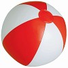 Piłka plażowa (V7833-52) - wariant biało-czerwony