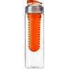 Butelka sportowa 650 ml z pojemnikiem na lód lub owoce (V9868-07) - wariant pomarańczowy
