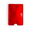 Etui na kartę kredytową, ochrona przed RFID (V0486-05) - wariant czerwony