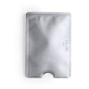 Etui na kartę kredytową, ochrona przed RFID (V0486-32) - wariant srebrny