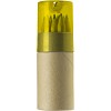 Zestaw kredek, temperówka (V6133-08) - wariant żółty