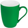 Kubek ceramiczny - gumowany - zielony - (GM-80655-09) - wariant zielony