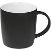 Kubek ceramiczny - gumowany - czarny - (GM-80654-03) - wariant czarny