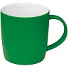 Kubek ceramiczny - gumowany - zielony - (GM-80654-09) - wariant zielony