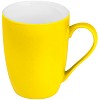 Kubek ceramiczny - gumowany - żółty - (GM-80655-08) - wariant żółty