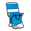 Składane krzesło/lodówka - SIT & DRINK (MO6112-37) - wariant niebieski