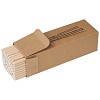 Zestaw 100 papierowych słomek do picia - brązowy - (GM-81491-01) - wariant brązowy