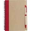 Notatnik ok. A5 z długopisem (V2389/A-05) - wariant czerwony