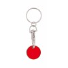 Brelok do kluczy, żeton do wózka na zakupy (V4722-05) - wariant czerwony