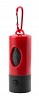 Zasobnik z woreczkami na psie odchody, lampka LED (V9634-05) - wariant czerwony
