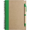 Notatnik ok. A5 z długopisem (V2389-06) - wariant zielony