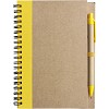 Notatnik ok. A5 z długopisem (V2389-08) - wariant żółty
