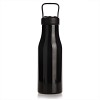 Butelka termiczna 550 ml Air Gifts, pojemnik w zakrętce (V0850-03) - wariant czarny